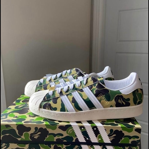 Bape X Adidas Superstar ABC Green Camo - Picture 1 of 4